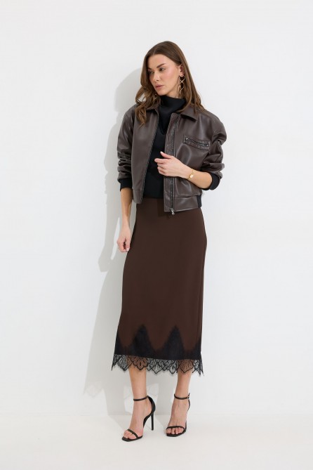 Юбка 4301 (коричневый)