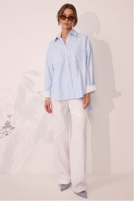 Блузка 4098 (голубой)