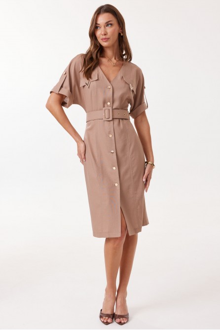 Платье 4129 (коричневый)