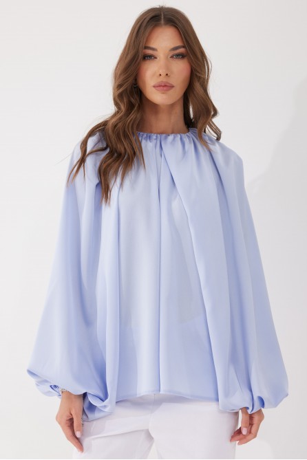 Блузка 4040 (голубой)