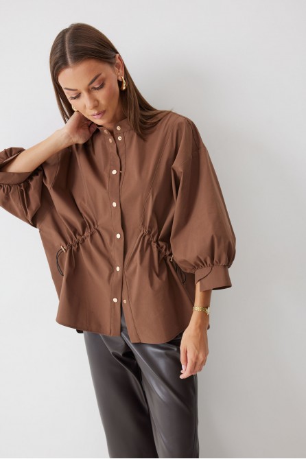 Блузка 4194 (коричневый)