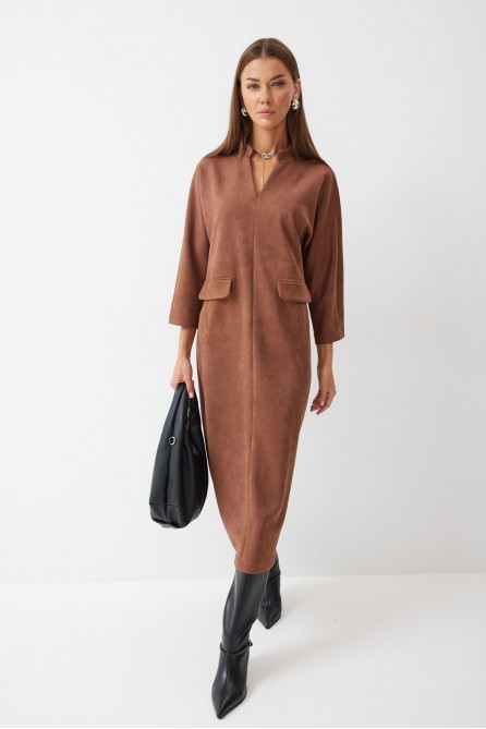 Платье 4196 (коричневый)