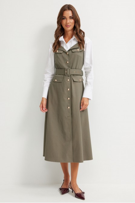Сарафан 4147 (хаки)