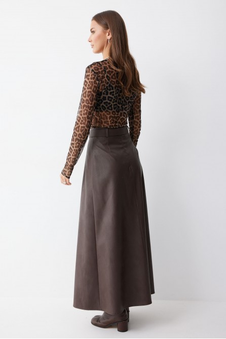 Юбка 4187 (коричневый)