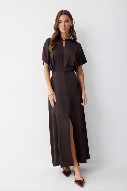 Платье 4210 (коричневый)
