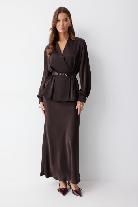 Юбка 4238 (коричневый)